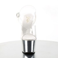SKY-308 - Transparent  Silber Chrom - Größe 41/42