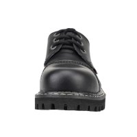 Angry Itch 03-Loch Leder Schuhe Schwarz Größe 36