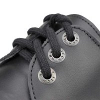 Angry Itch 03-Loch Leder Schuhe Schwarz Größe 41