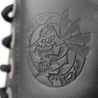 Angry Itch 08-Loch Leder Stiefel Schwarz Größe 38