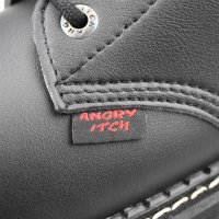 Angry Itch 08-Loch Vegane PU Stiefel Schwarz Größe 39