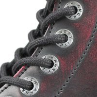 Angry Itch 08-Loch Leder Stiefel Pink Rub-Off Größe 38