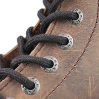 Angry Itch 08-Loch Leder Stiefel Vintage Braun Größe 44