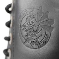 Angry Itch 10-Loch Leder Stiefel Schwarz Größe 36