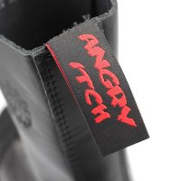 Angry Itch 10-Loch Leder Stiefel Schwarz Größe 37