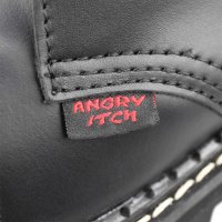 Angry Itch 03-Loch Leder Schuhe Schwarz Größe 40