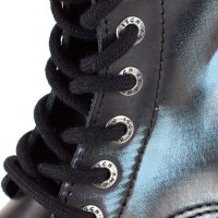 Angry Itch 08-Loch Leder Stiefel Denim Rub-Off Größe 36