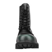 Angry Itch 08-Loch Leder Stiefel Dark Green Rub-Off Größe 46