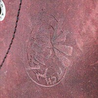 Angry Itch 08-Loch Leder Stiefel Vintage Bordeaux Größe 43