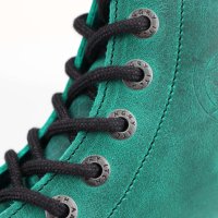 Angry Itch 08-Loch Leder Stiefel Vintage Emerald Größe 39
