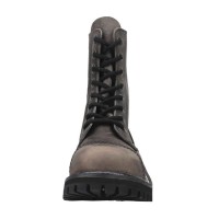 Angry Itch 08-Loch Leder Stiefel Vintage Grau Größe 48