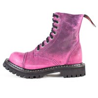 Angry Itch 08-Loch Leder Stiefel Vintage Pink...