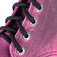 Angry Itch 08-Loch Leder Stiefel Vintage Pink Größe 43