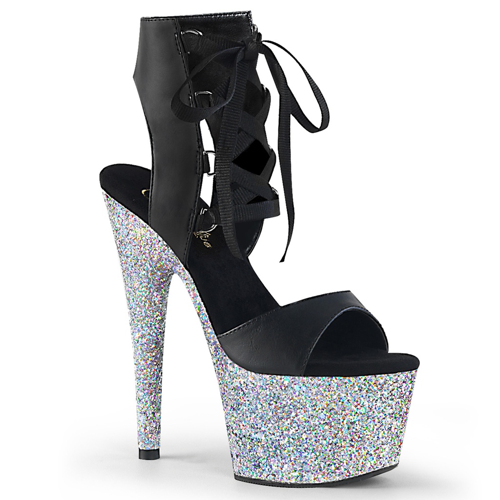 ADORE-700-14LG - PU Schwarz Silber Glitter