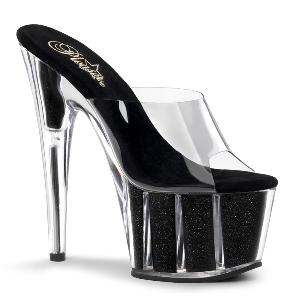 ADORE-701G - Transparent  Schwarz Glitter