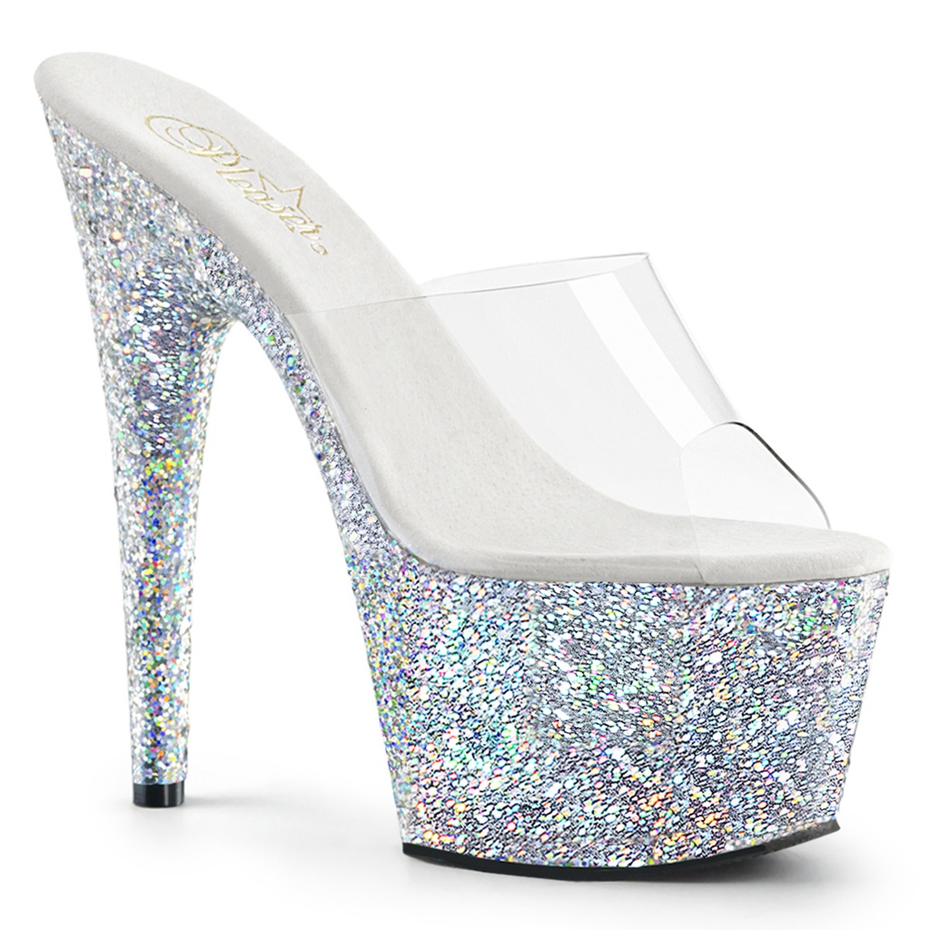 ADORE-701LG - Transparent  Silber Glitter