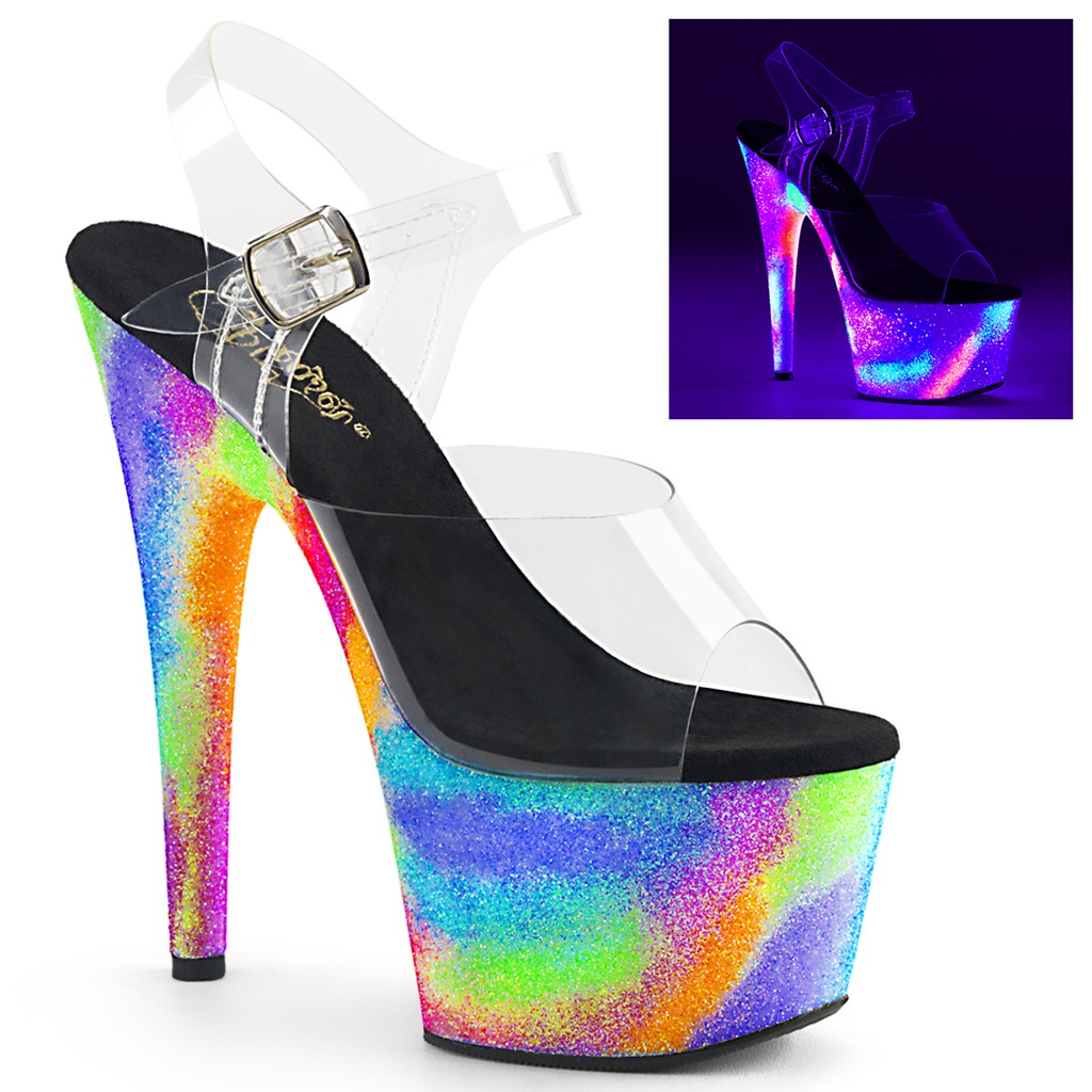 ADORE-708GXY - Transparent  Rainbow Glitter