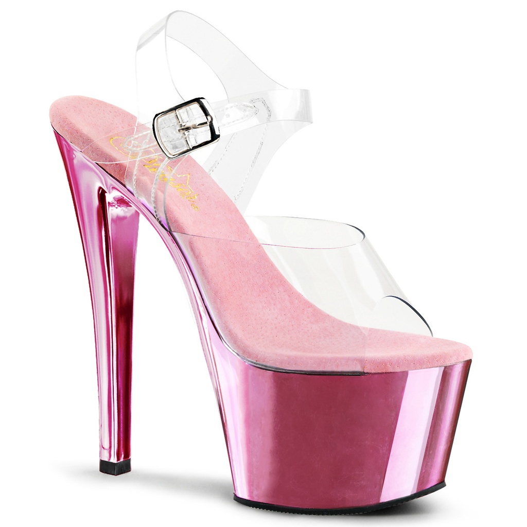 SKY-308 - Transparent  Baby Pink Chrom