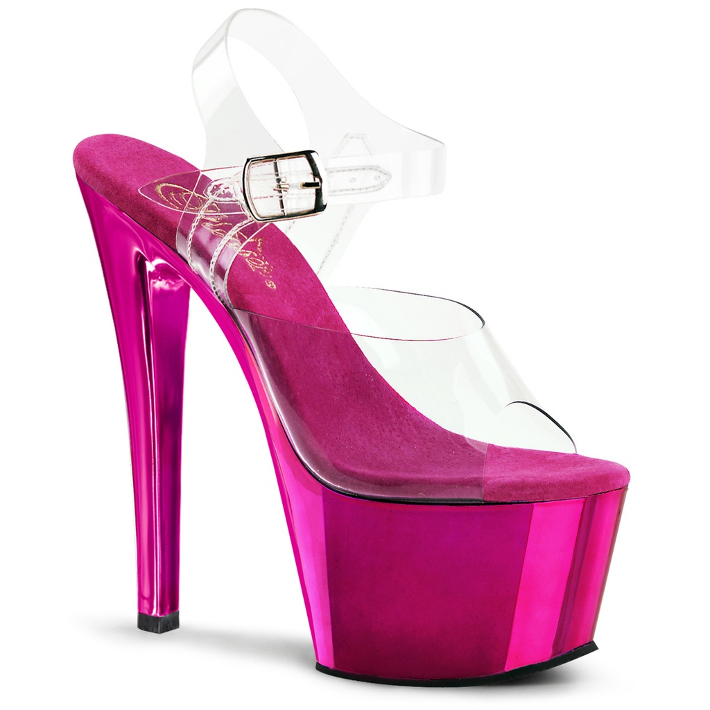 SKY-308 - Transparent  Hot Pink Chrom