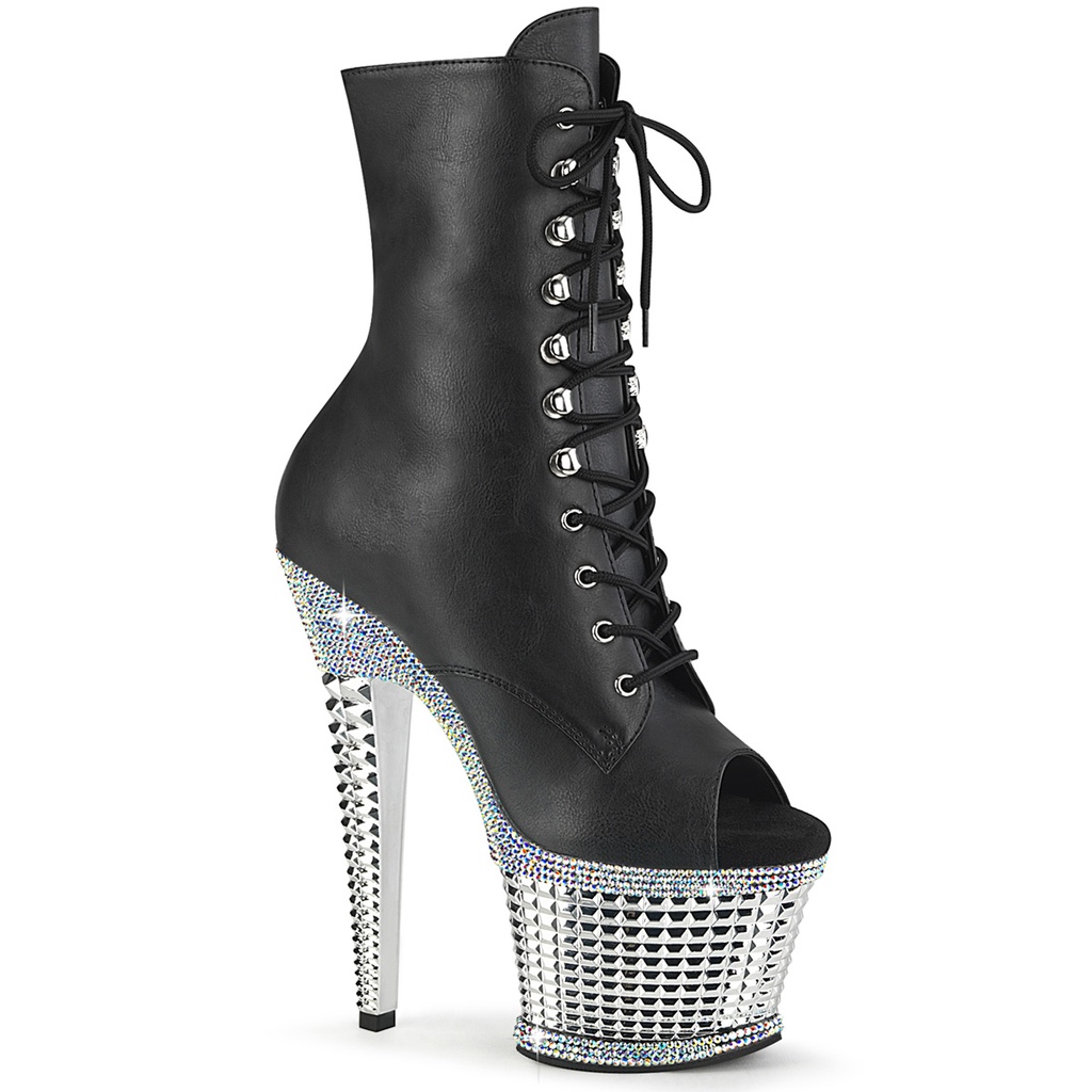 SPECTATOR-1021 - PU Schwarz Silber
