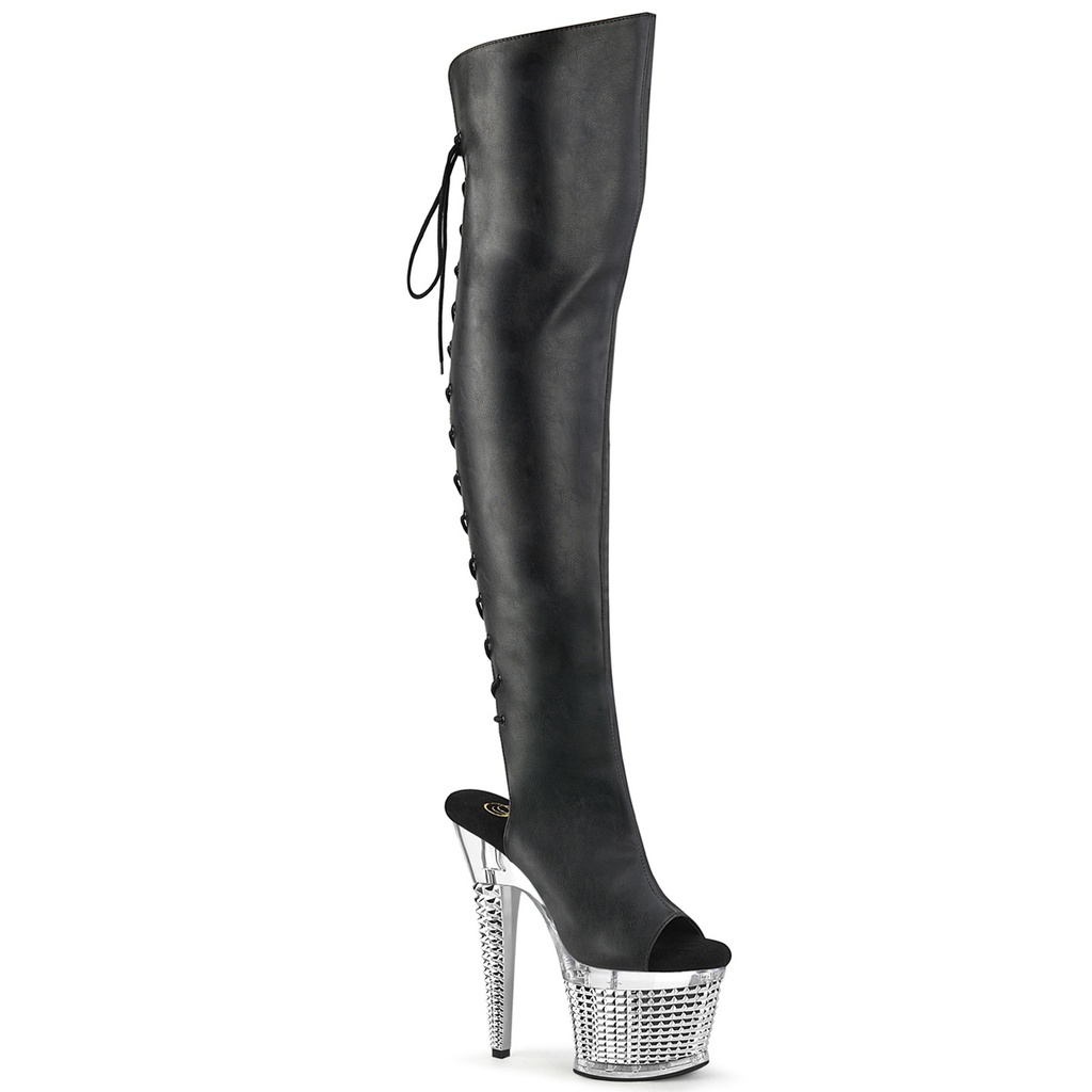 SPECTATOR-3019 - PU Schwarz Silber
