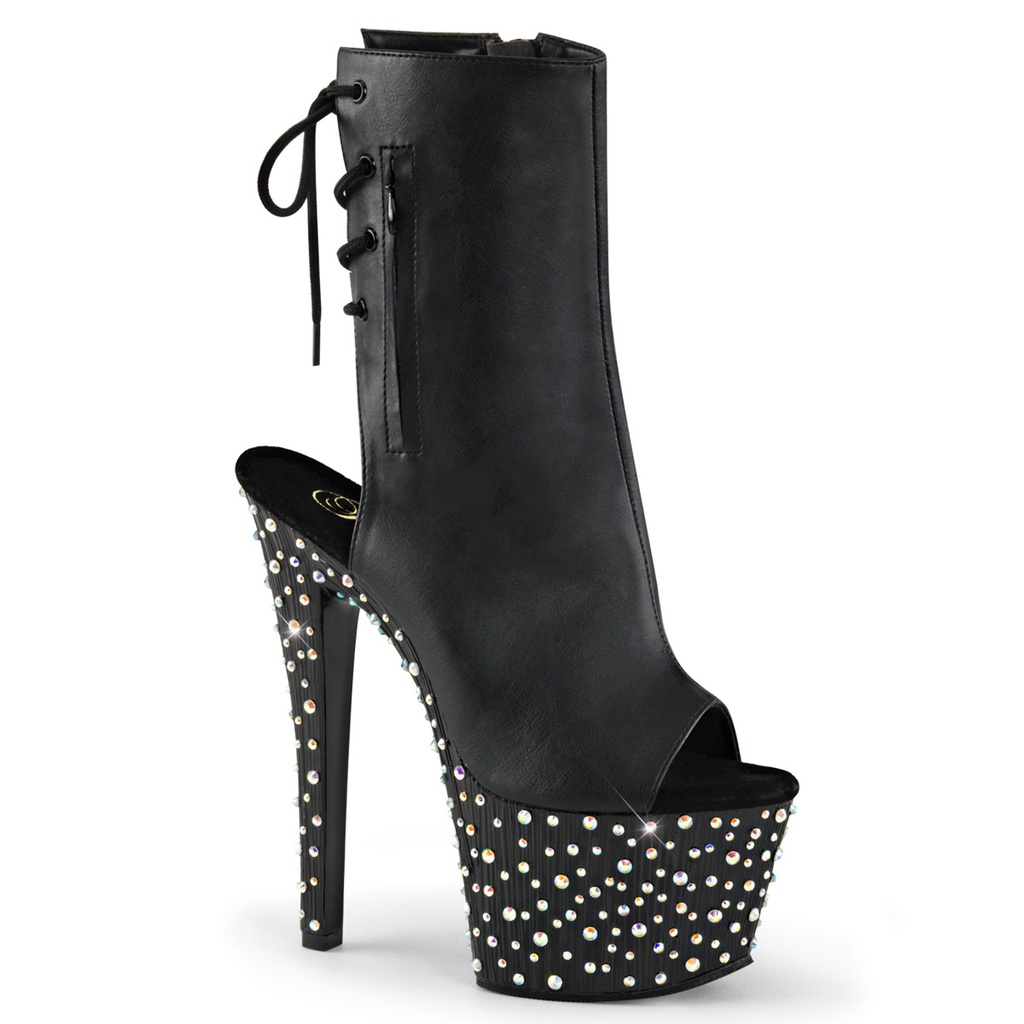 STARDANCE-1018-7 - PU Schwarz Strass