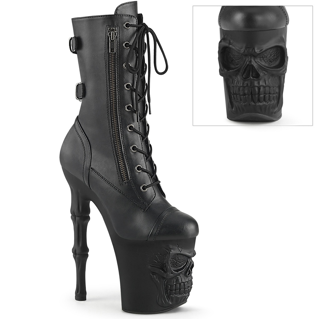 [RAPT1047/BPU/M-10] RAPTURE-1047 - Blk Faux Leather/Blk Matte (40/41 US10)