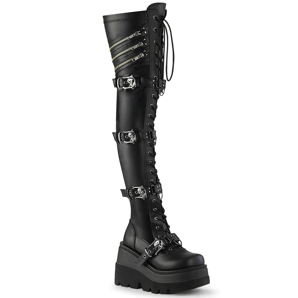 SHAKER-420 - Blk Stretch Vegan Leather