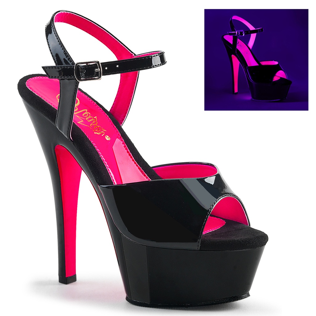 [KISS209TT/B/BNHP-10] KISS-209TT - Lack Schwarz Hot Pink (40/41 US10)