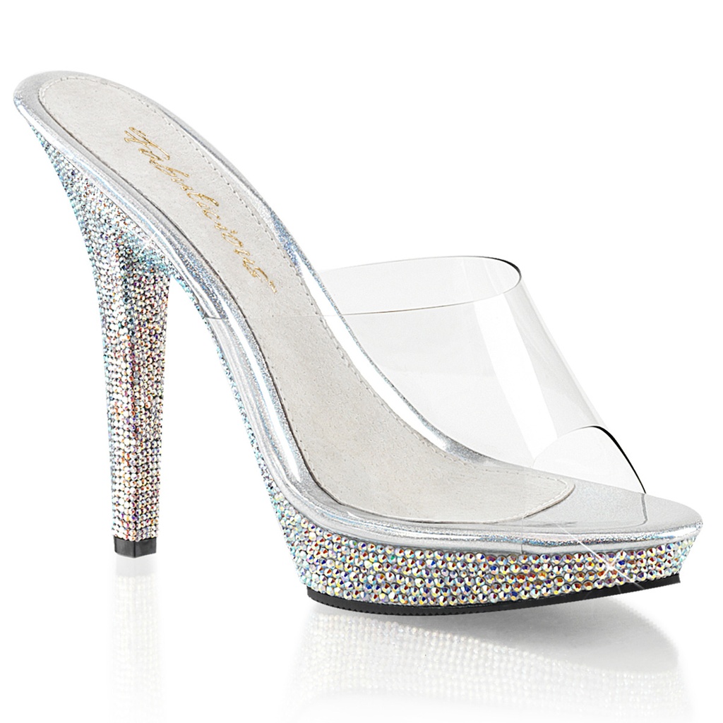 LIP-101DM - Transparent  Silber Strass