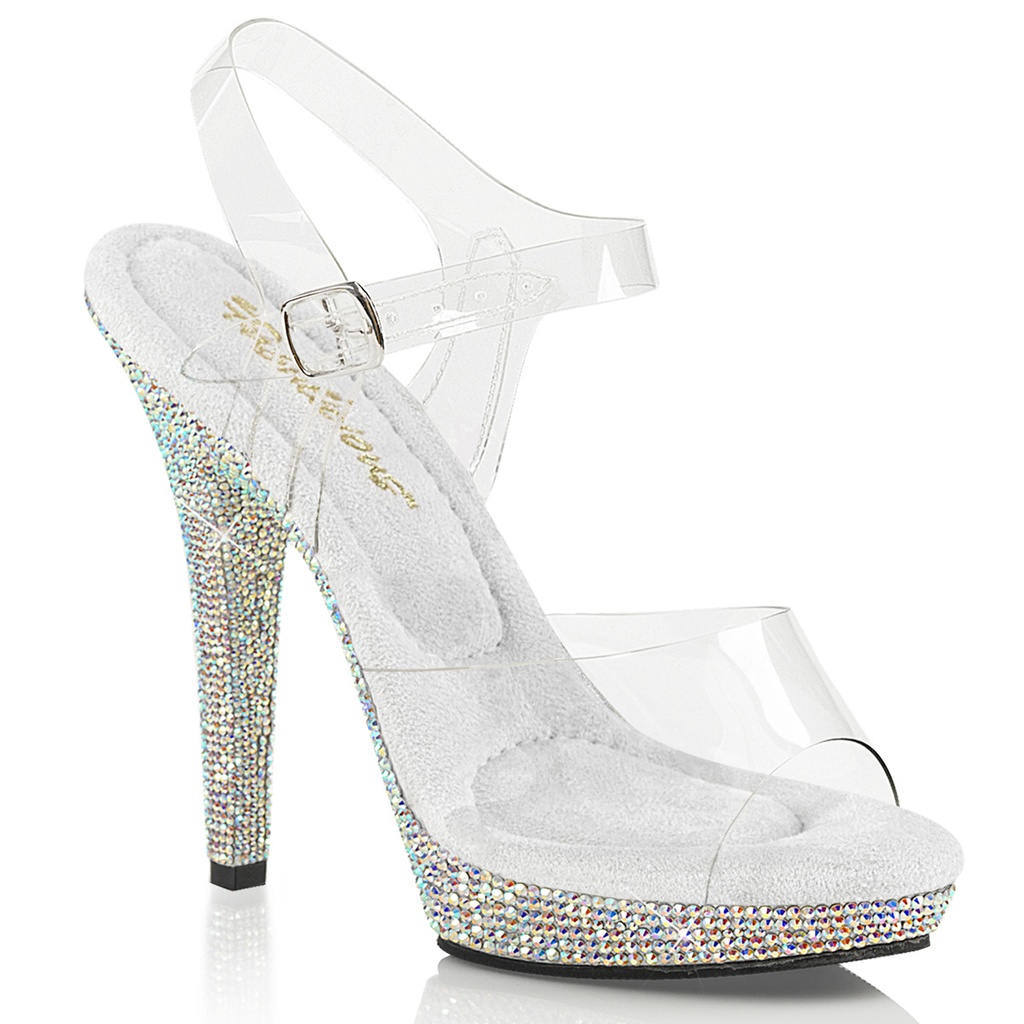 LIP-108DM - Transparent  Silber Strass