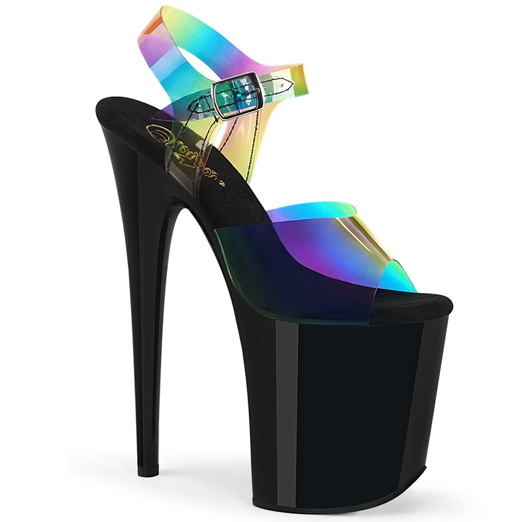 [FLAM808RB/RBOWPVC/B-10] FLAMINGO-808RB - PVC Rainbow Schwarz (Gr.40/41)