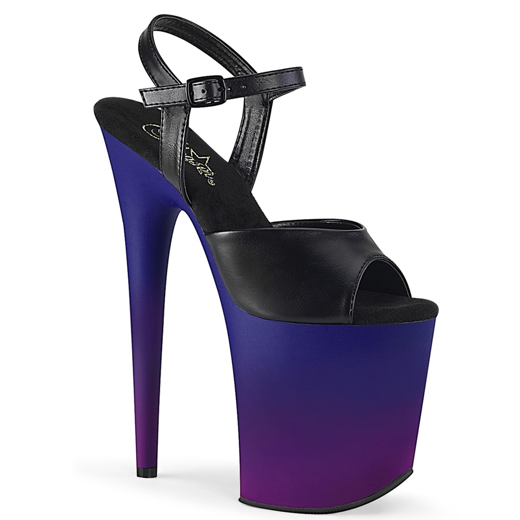 FLAMINGO-809BP - PU Schwarz Blau Violett