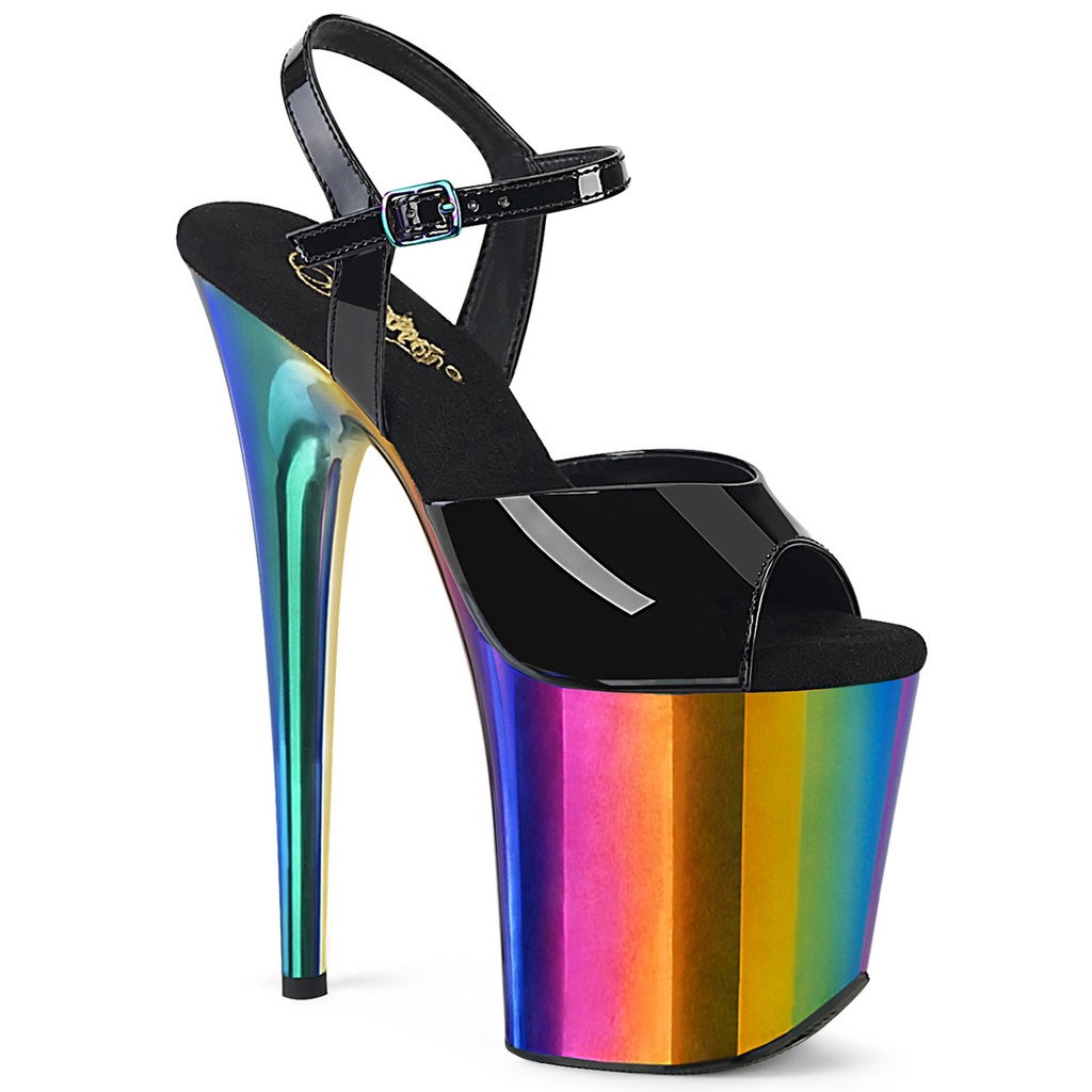 [FLAM809RC/B/RBOWCH-10] FLAMINGO-809RC - Schwarz Rainbow (40/41 US10)