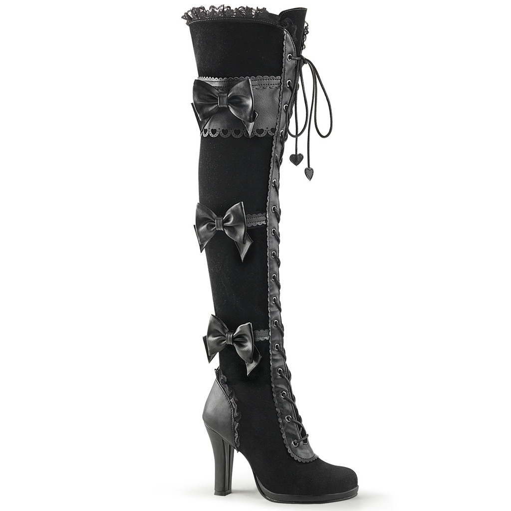 GLAM-300 - PU Schwarz Spitze