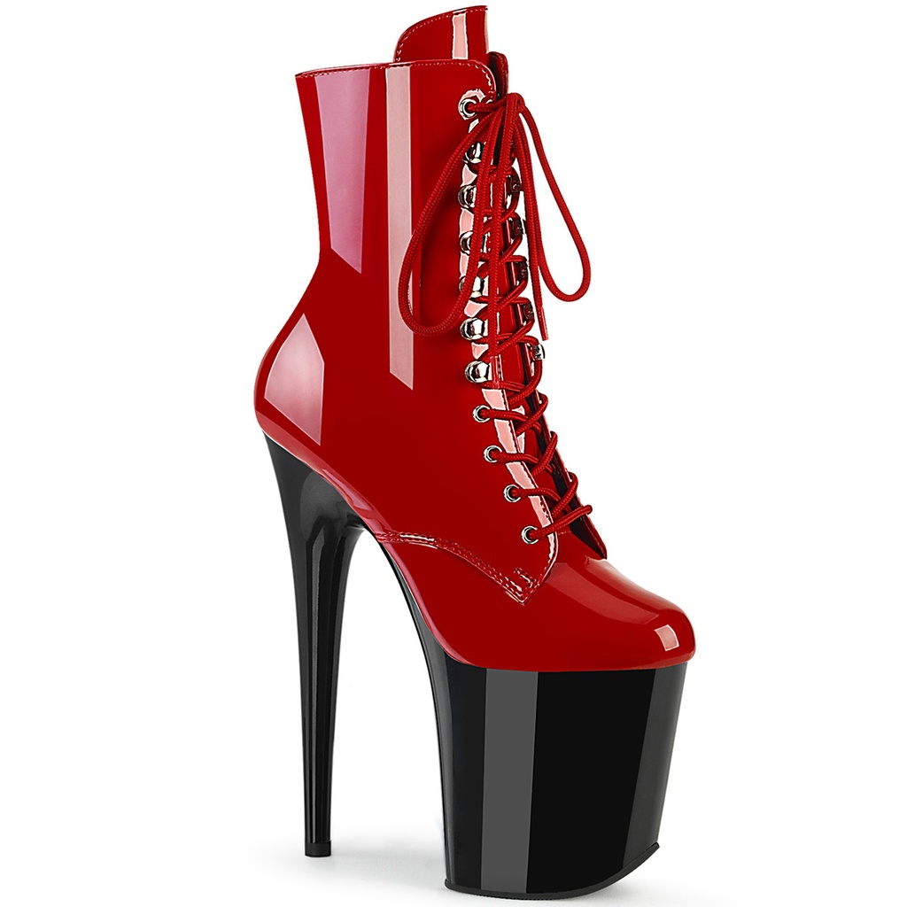 [FLAM1020/R/B-10] FLAMINGO-1020 - Red Pat/Blk (40/41 US10)