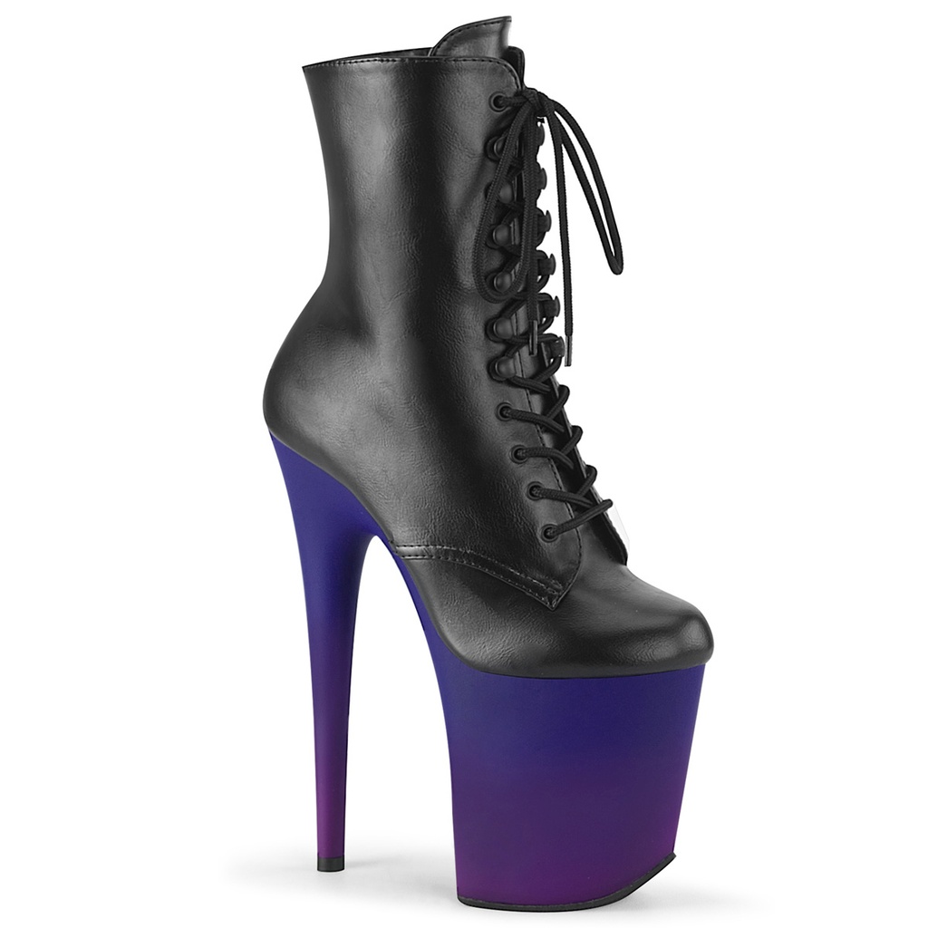 FLAMINGO-1020BP - PU Schwarz Blau Violett
