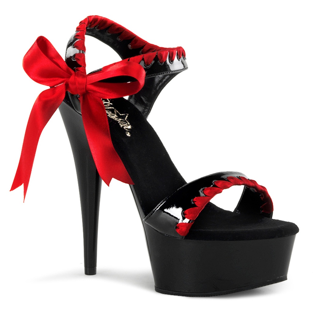 DELIGHT-615 - Lack Schwarz Rot