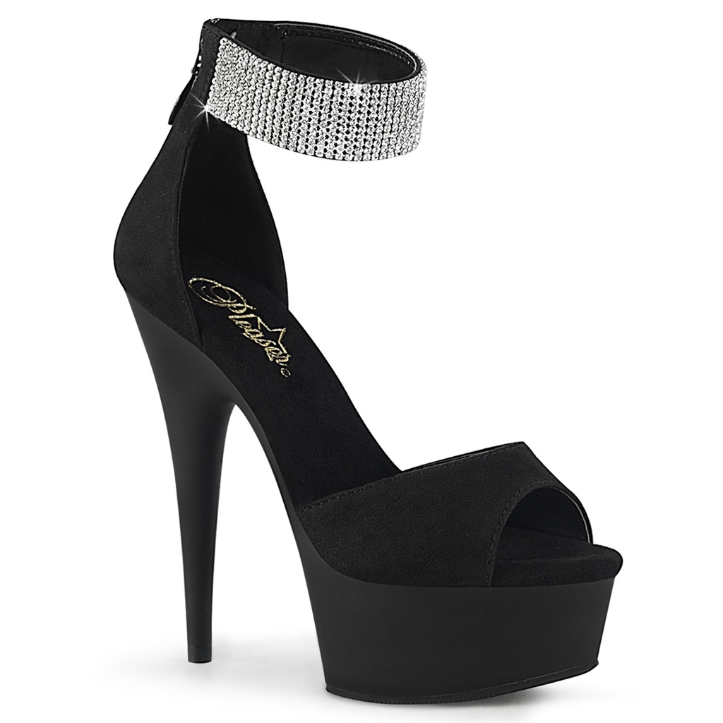 DELIGHT-625 - PU Schwarz Strass