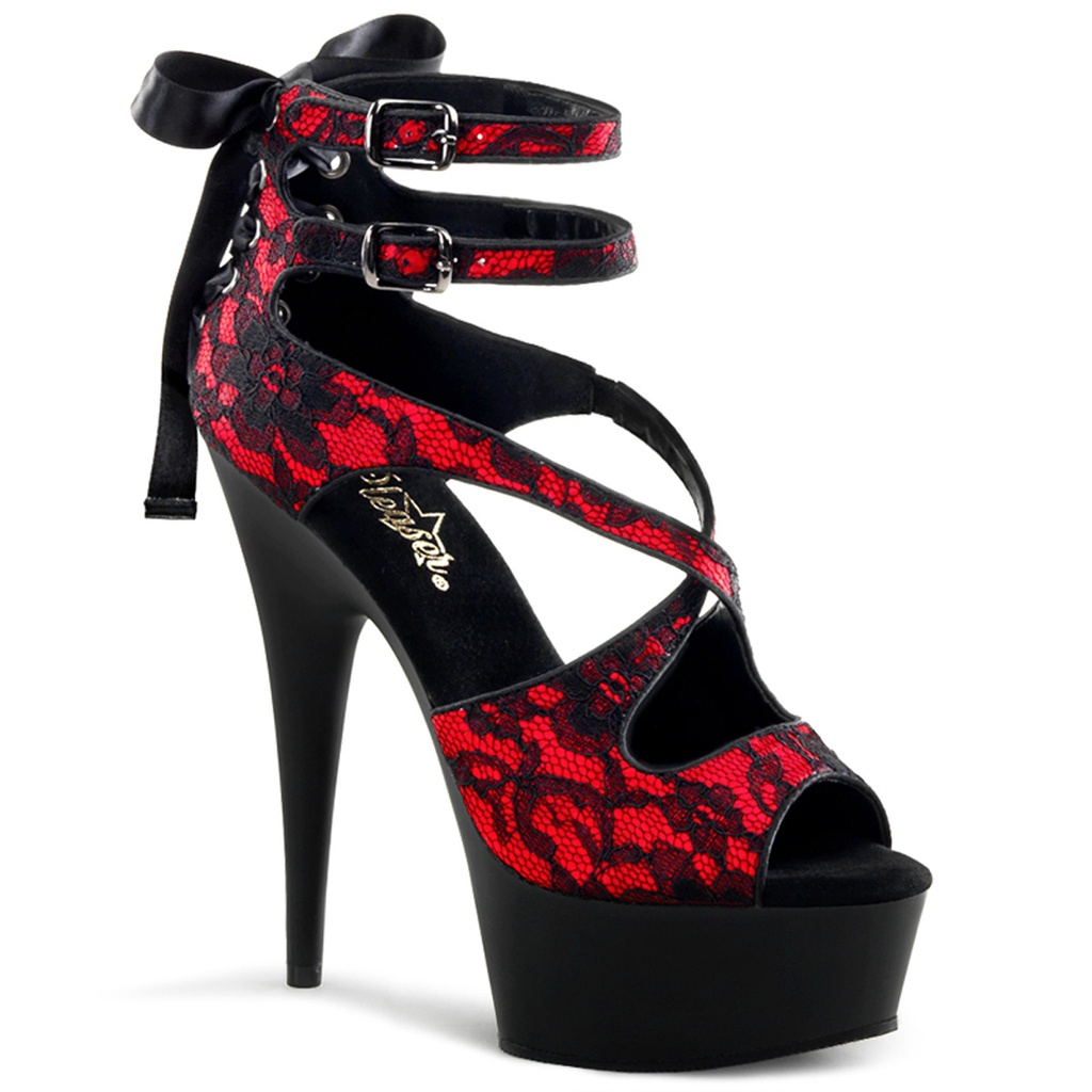 DELIGHT-678LC - Satin Rot Schwarz