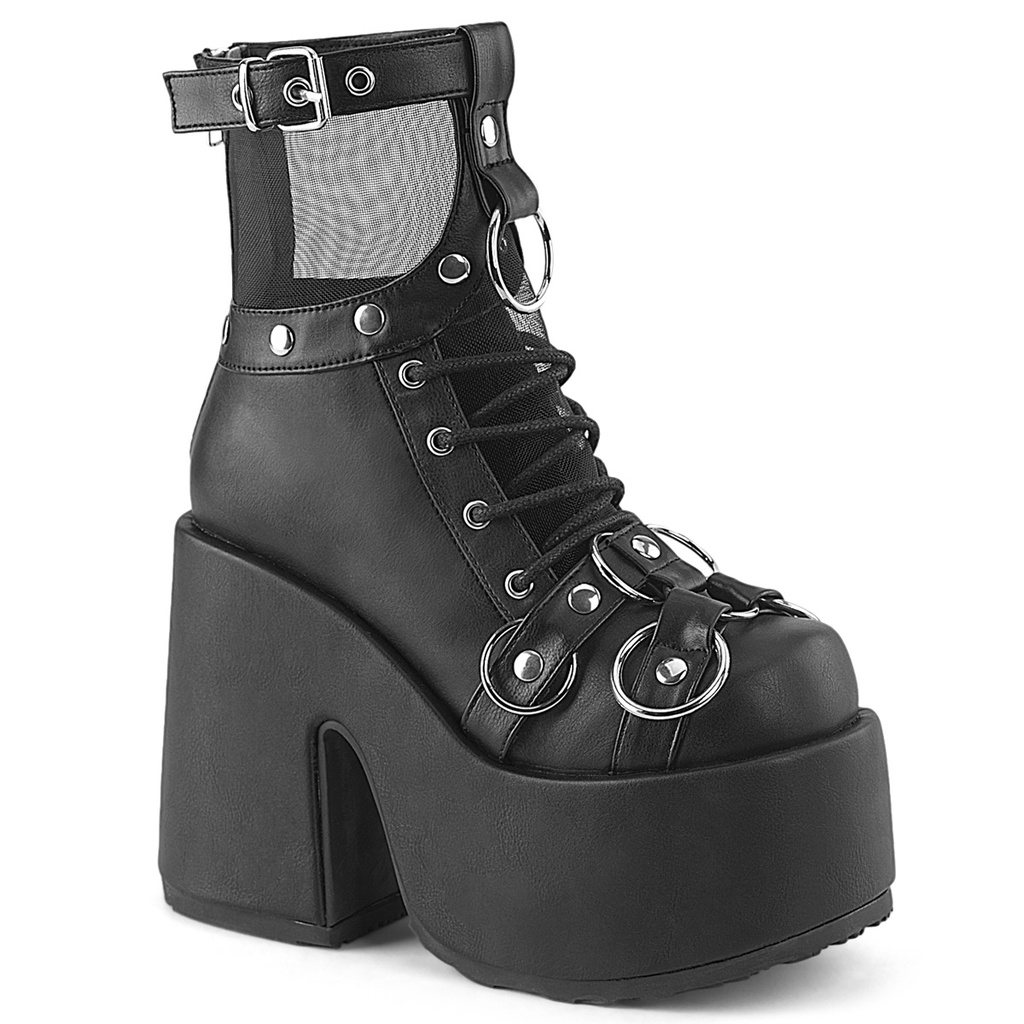 CAMEL-52 - Blk Vegan Leather