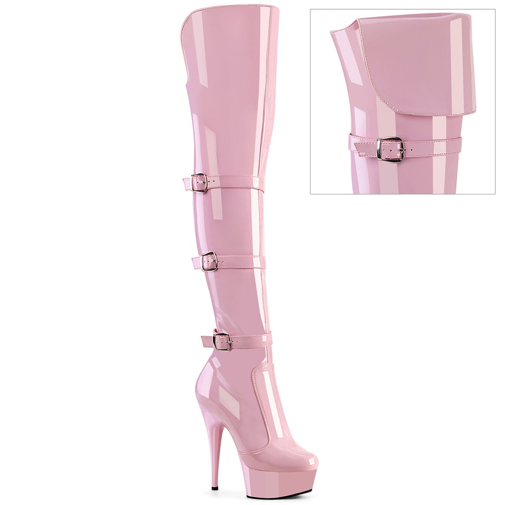 [DEL3018/BP/M-10] DELIGHT-3018 - B. Pink Str. Pat/B. Pink (40/41 US10)