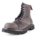 Angry Itch 08-Loch Leder Stiefel Vintage Dunkelbraun