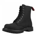 Angry Itch 08-Loch Leder Stiefel Vintage Schwarz