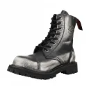 Angry Itch 08-Loch Leder Stiefel White Rub-Off