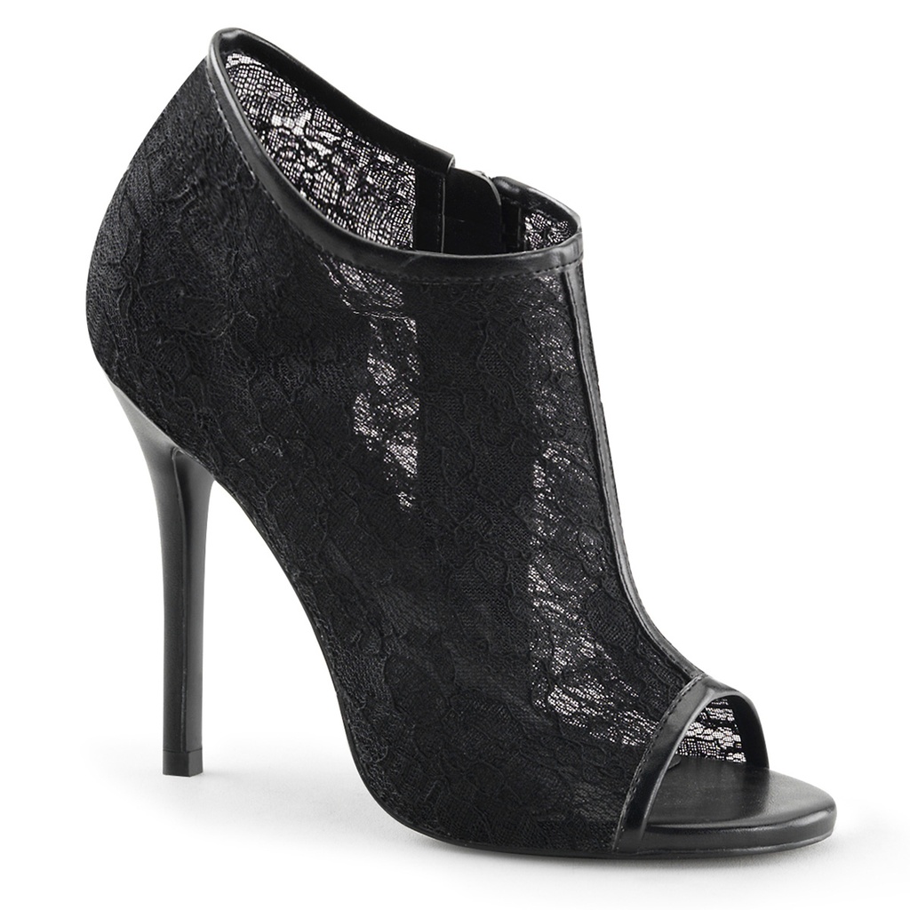 AMUSE-56 - Stoff Schwarz Spitze
