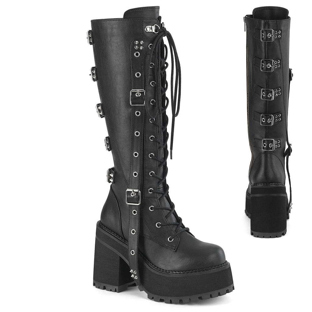 [ASST218/BVL-10] ASSAULT-218 - Blk Vegan Leather (Gr.40/41)