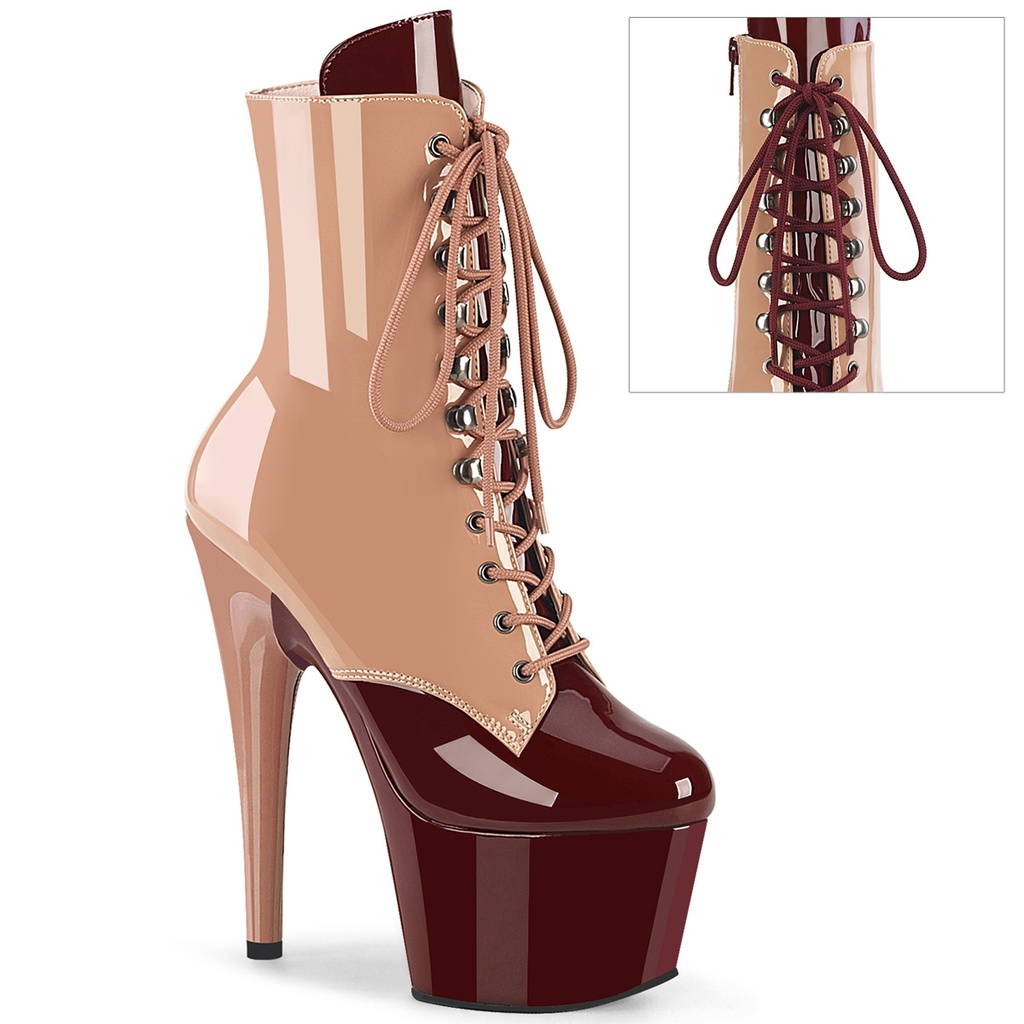 [ADO1020DC/BH-BY/M-10] ADORE-1020DC - Blush-Burgundy Pat/M (Gr.40/41)