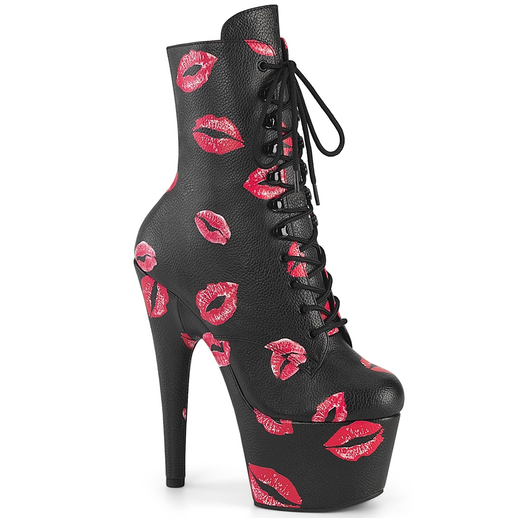 [ADO1020KISS/BPU/M-10] ADORE-1020KISSES - Blk Faux Leather/Blk Faux Leather (40/41 US10)