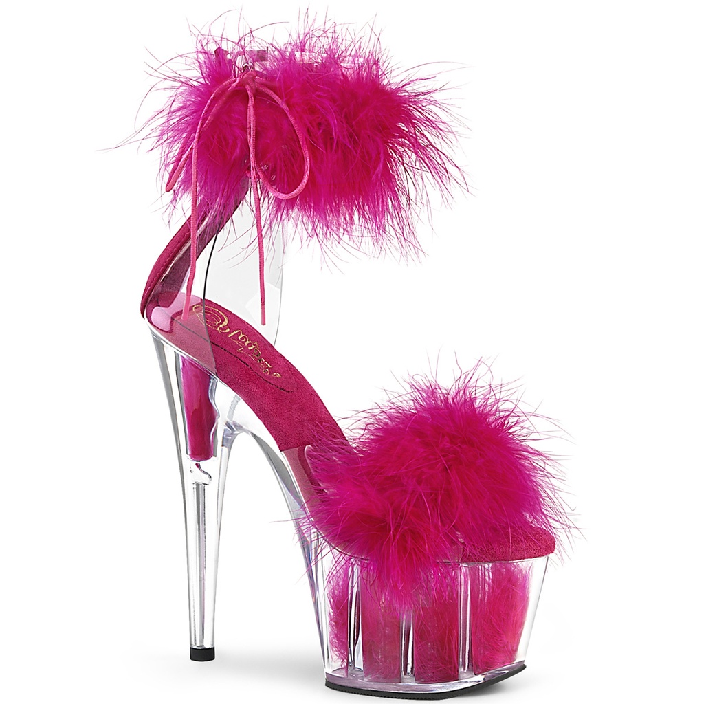 ADORE-724F - PVC Hot Pink Transparent